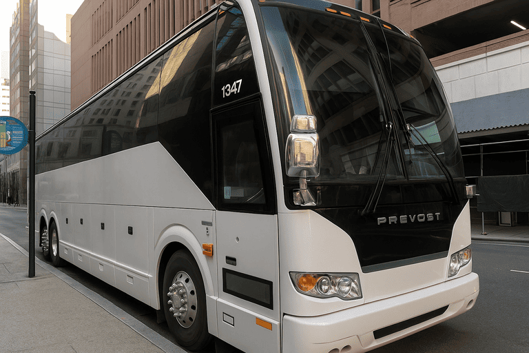 a Broken Arrow Minibus Company coach bus