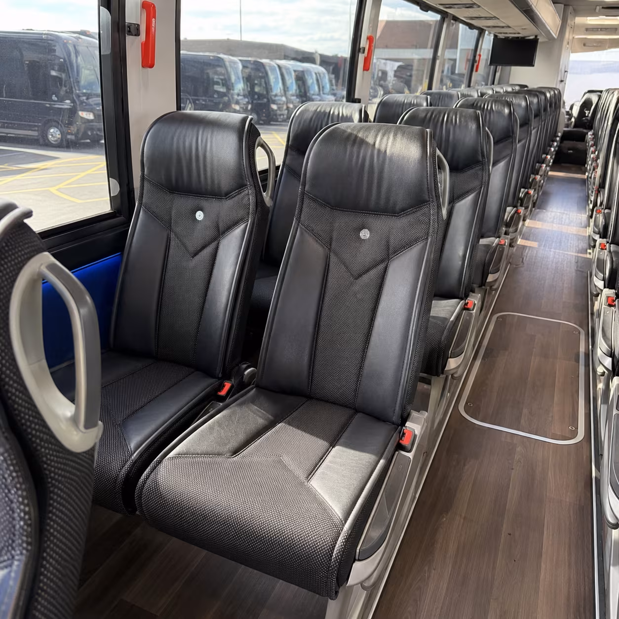 broken arrow 40 passenger charter bus interior