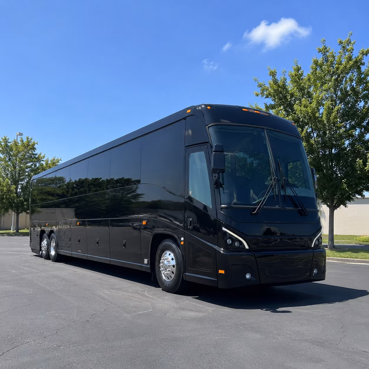 broken arrow 56 passenger charter bus