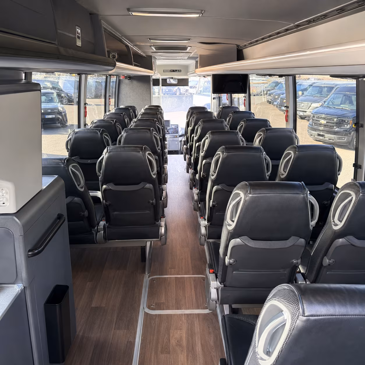 broken arrow charter bus interior