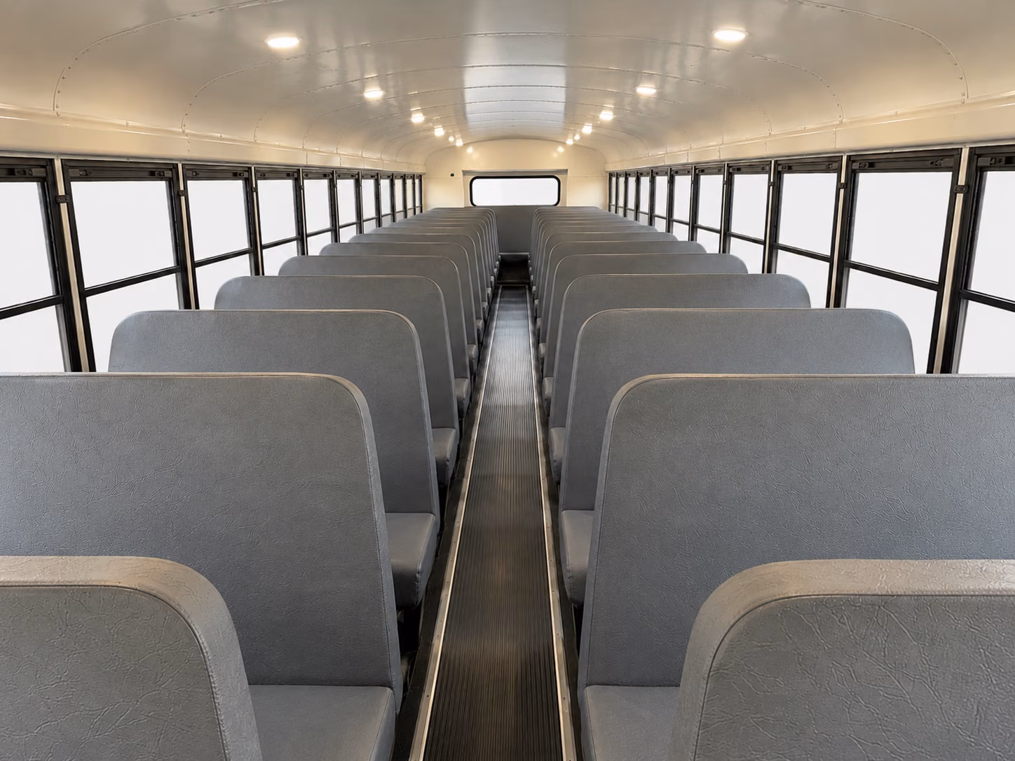 broken arrow school bus interior