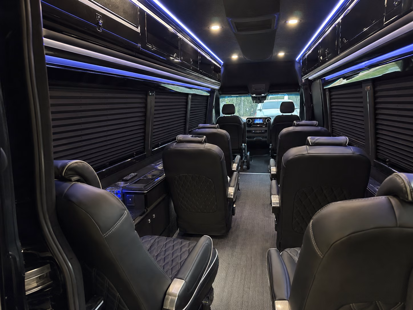broken arrow sprinter van with driver inside