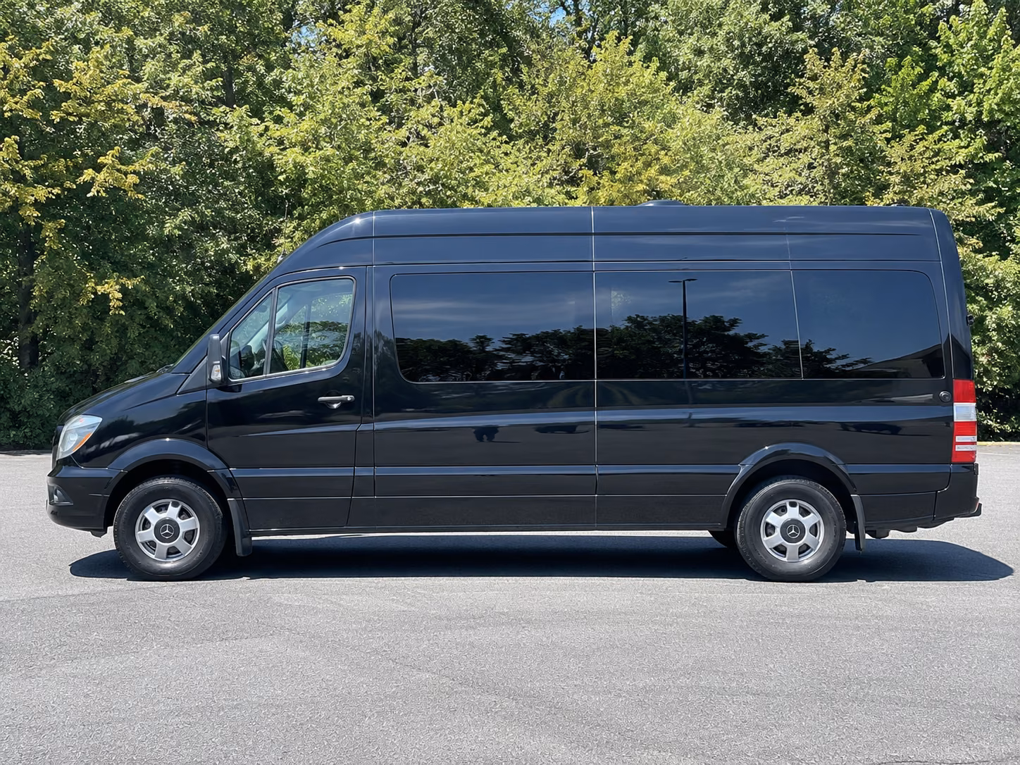 broken arrow sprinter van with driver