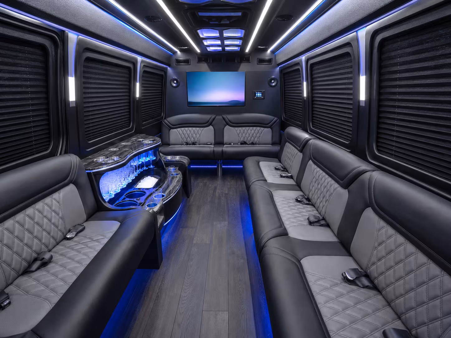 sprinter vans and party buses for broken arrow prom couples and small groups